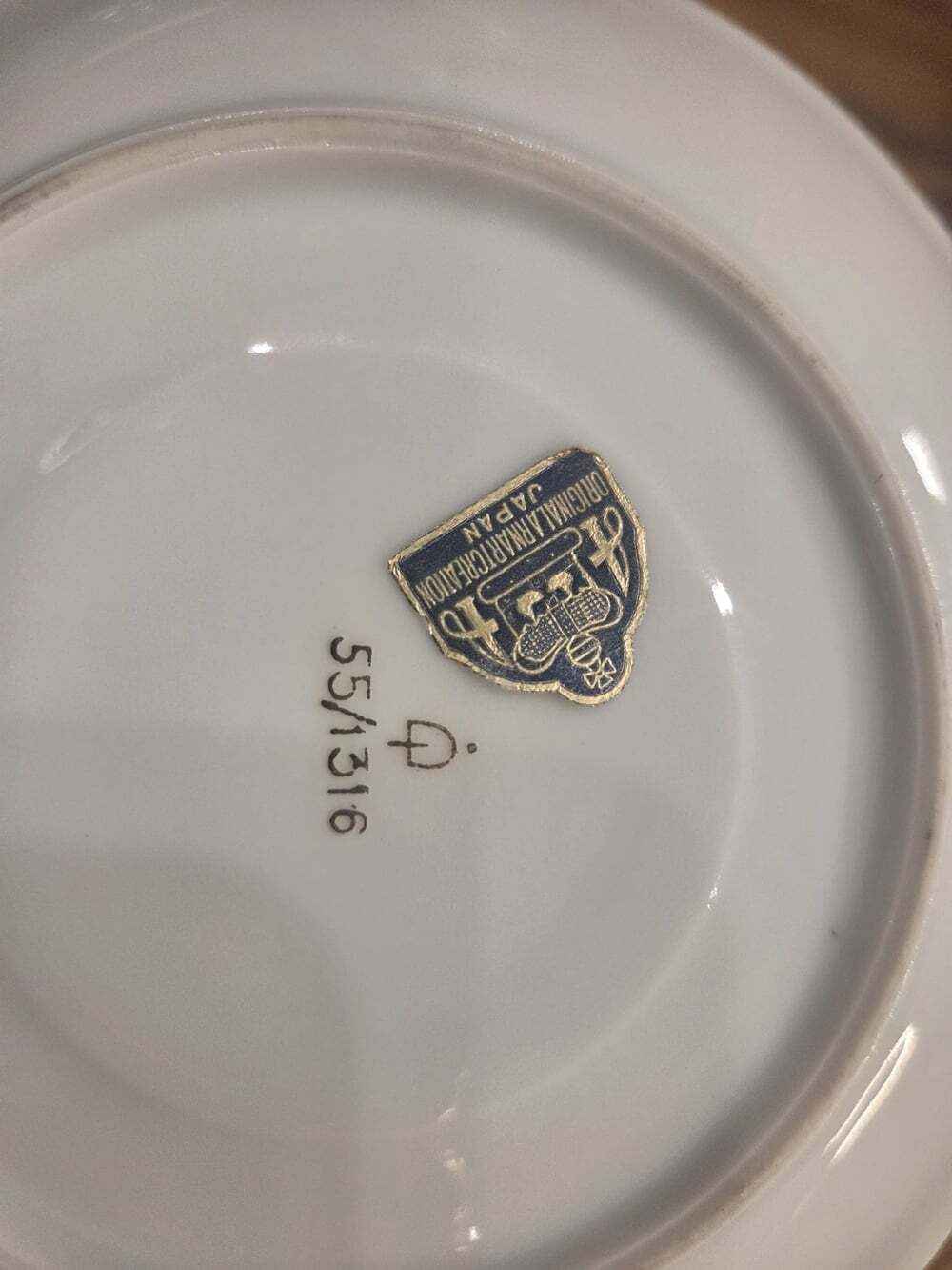 Vtg Japanese Turquoise & Gold Teacup Saucer Set Raised Pink Rose - Picture 9 of 12